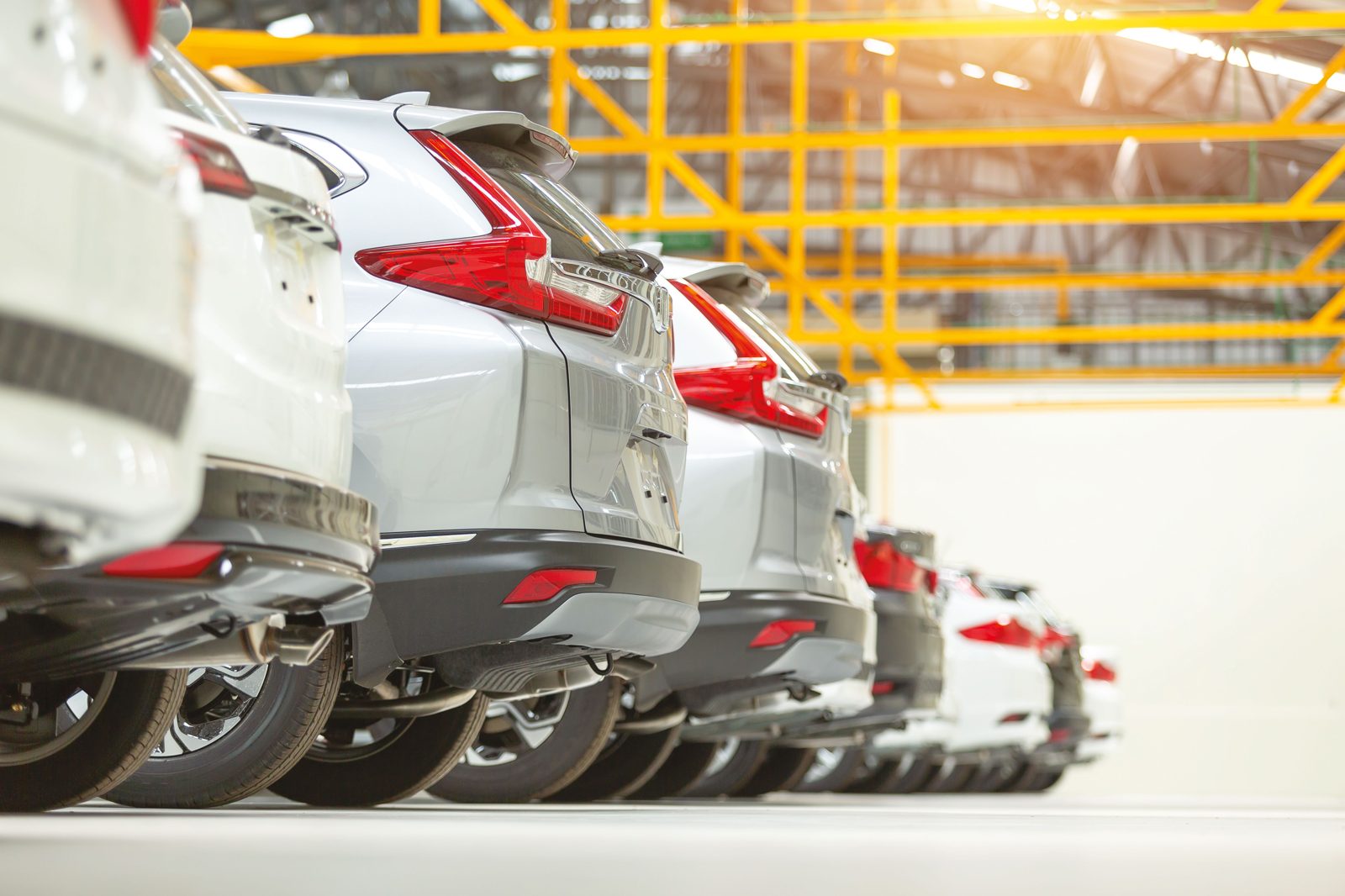 Auto dealership vehicle lot