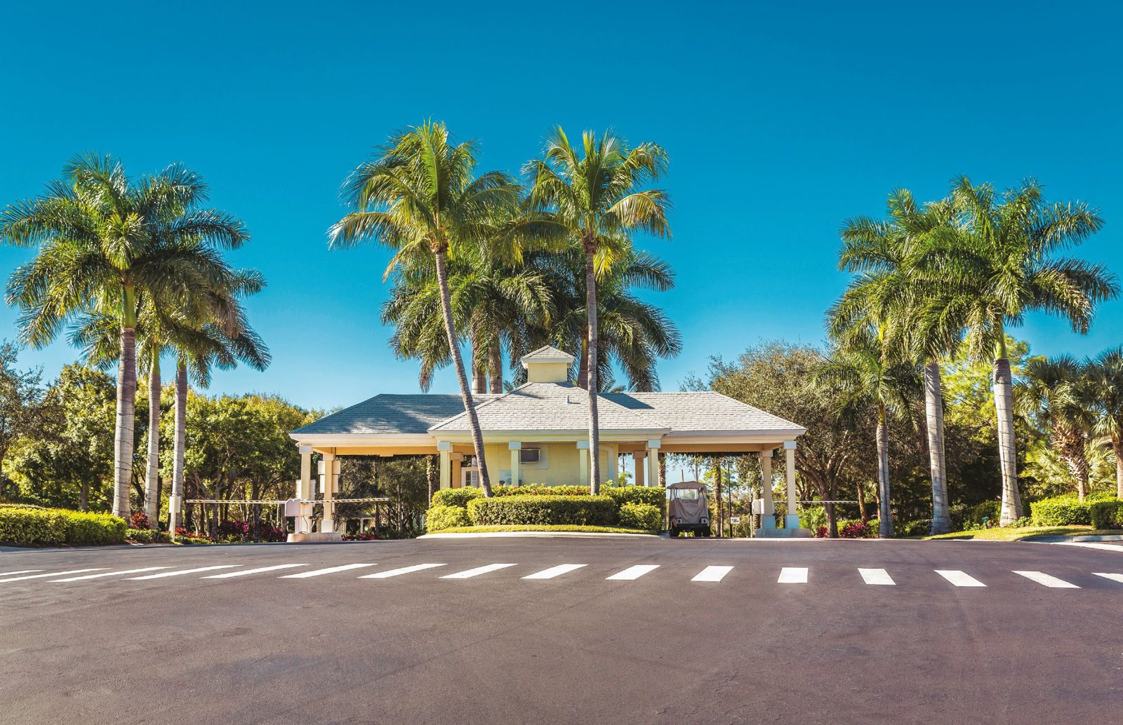 Gated community entrance