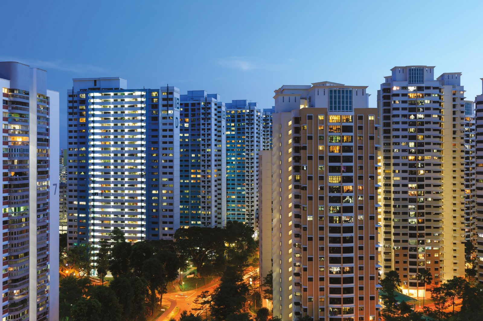 High-rise residential community